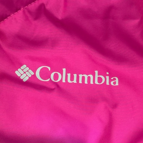 Columbia Girl's Big Fir Reversible Jacket Pink Gray Ski
Fuchsia Kids Size XL - Picture 2 of 5